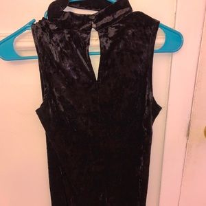 Velvet black dress